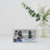 フィットネスヘルスパーソナルトレーナー 名刺 (スタンド正面)