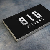 フィットネスボディビルトレーナはっきりしたグランジ文字 名刺