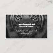 フィットネスボディビル栄養パーソナルトレーナー 名刺 (裏面)