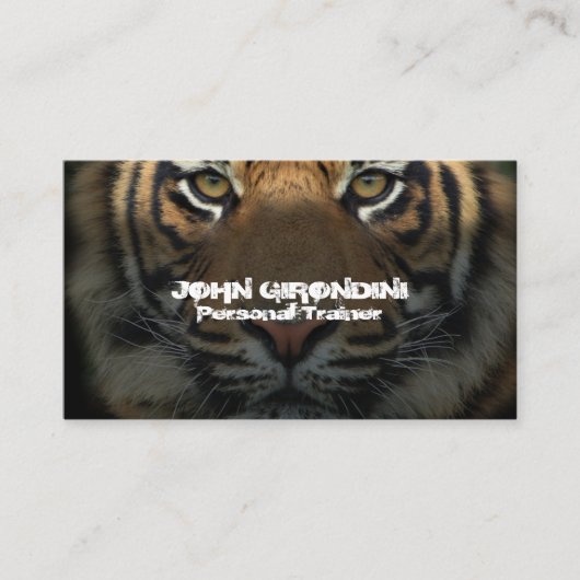 フィットネスボディビル栄養パーソナルトレーナー 名刺 (正面)