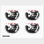 フィットネスボディビル 長方形シール (シート)