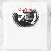 フィットネスボディビル 長方形シール (バッグ)