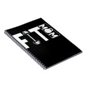 フィットネスママジムウエイトリフティングママ ノートブック (右側)