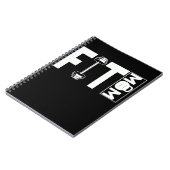 フィットネスママジムウエイトリフティングママ ノートブック (左側)