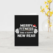 フィットネスメリーとハッピーニューリアおもしろいジムラバーE カード (黄色い花)