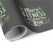 フィットネスメリーとハッピーニューリアボディビルクリスマス ラッピングペーパー (ロールコーナー)