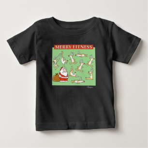 フィットネスメリーエクササイズトナカイバイサンドラボイントン ベビーTシャツ