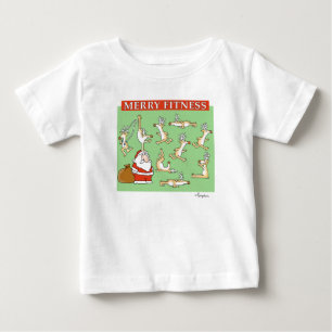 フィットネスメリーエクササイズトナカイバイサンドラボイントン ベビーTシャツ