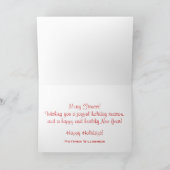 フィットネスメリーサンタダンメルホリデーカード シーズンカード (内部)