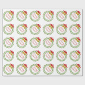 フィットネスメリーリースケトルベルズホリデーギフトラップ ラッピングペーパー (フラット)