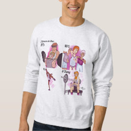 フィットネスメンズアッシュスウェットシャツ スウェットシャツ