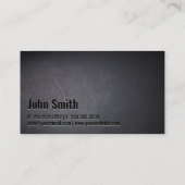 フィットネスモダンはっきりした文字エレガントダークプロフェッショナル 名刺 (裏面)