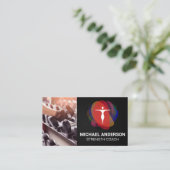 フィットネスモダンロゴ 名刺 (スタンド正面)