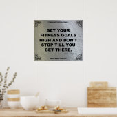 フィットネスモチベーションのジムのポスター#001 ポスター (キッチン)