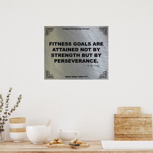 フィットネスモチベーションのジムのポスター#007 ポスター (キッチン)