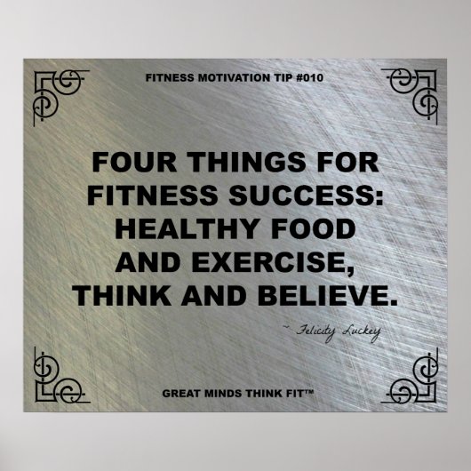 フィットネスモチベーションのジムのポスター#010 ポスター (正面)