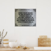 フィットネスモチベーションのジムのポスター#021 ポスター (キッチン)
