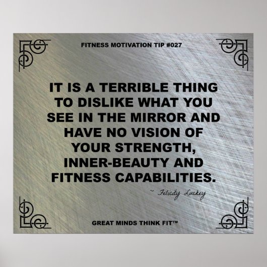 フィットネスモチベーションのジムのポスター#027 ポスター (正面)