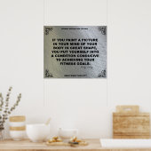 フィットネスモチベーションのジムのポスター#033 ポスター (キッチン)