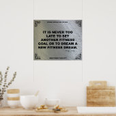 フィットネスモチベーションのジムのポスター#039 ポスター (キッチン)