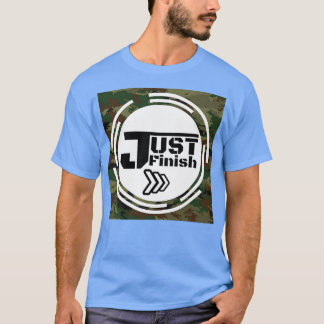 フィットネスモチベーションジャストフィニッシュ軍隊敬礼 Tシャツ