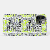 フィットネスモチベーションデザイン タイポグラフィ Case-Mate iPhoneケース (裏面(横))
