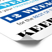 フィットネスモチベーション減量ポスター ポスター (角)