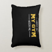 フィットネスモチベーション私は私のジムに行かなければならない アクセントクッション (正面(垂直))