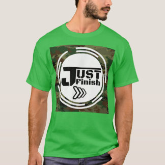 フィットネスモチベーション – ジャストフィニッシュ軍隊敬礼 Tシャツ