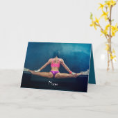 フィットネスモデル分割Thunder_Cove (メス) カード (黄色い花)