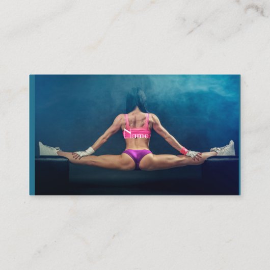 フィットネスモデル分割Thunder_Cove （メス）   名刺 (裏面)