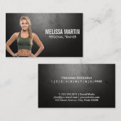 フィットネスモデル | パーソナルトレーナー 名刺 (正面/裏面)