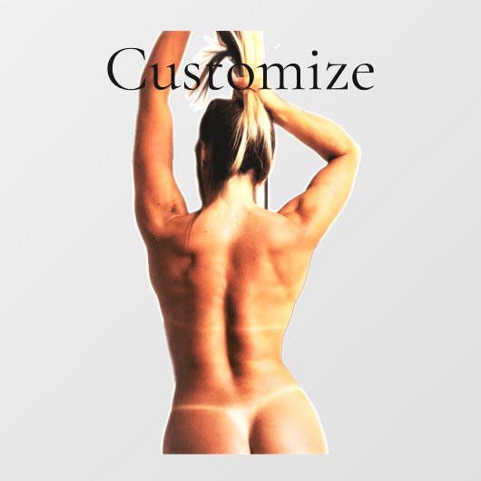 フィットネスモデルTanlines Thunder_Cove ウィンドウサイン (シート)