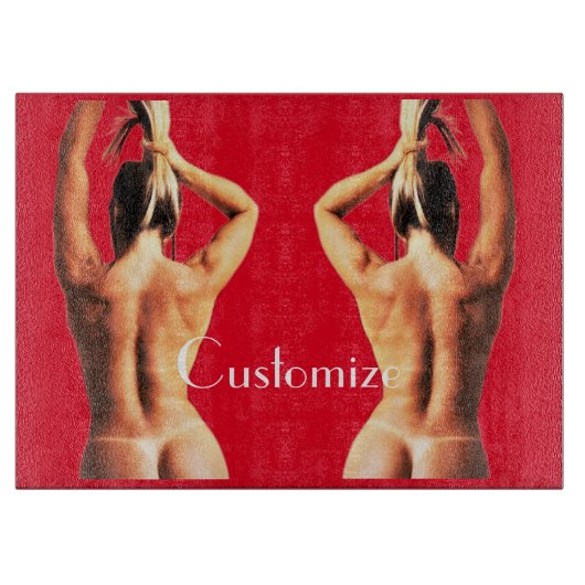 フィットネスモデルTanlines Thunder_Cove カッティングボード (正面)