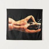 フィットネスモデルTanlines Thunder_Cove タペストリー (正面(横))