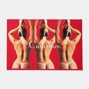 フィットネスモデルTanlines Thunder_Cove ドアマット