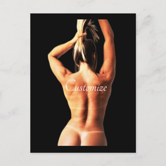 フィットネスモデルTanlines Thunder_Cove ポストカード (正面)