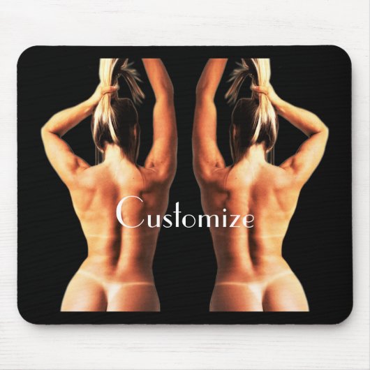 フィットネスモデルTanlines Thunder_Cove マウスパッド (正面)