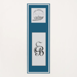 フィットネスモノグラムとロサンゼルスブラック彼のために ヨガマット