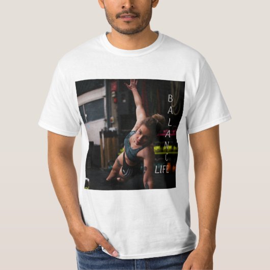 フィットネスヨガバランスライフ Tシャツ (正面)