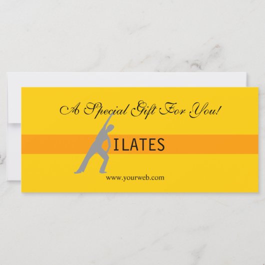 フィットネスヨガピラティス商品券のギブアウェイ (裏面)