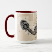 フィットネスレッドピンクパステルマグ マグカップ (左)