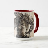 フィットネスレッドピンクパステルマグ マグカップ (正面右)