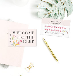 フィットネスロイヤリティパンチカードとダンベルウェルネス 名刺