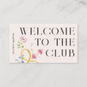 フィットネスロイヤリティパンチカードとダンベルウェルネス 名刺 (正面)