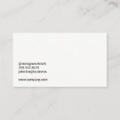 フィットネスロゴ |ジムの重量 名刺 (裏面)