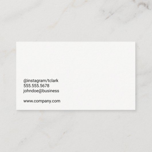 フィットネスロゴ |ジムの重量 名刺 (裏面)