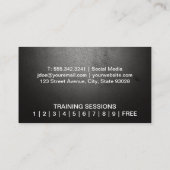 フィットネスロゴ |トレーニングセッション 名刺 (裏面)