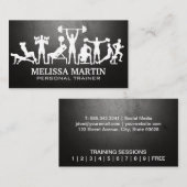 フィットネスロゴ | パーソナルトレーナー 名刺 (正面/裏面)