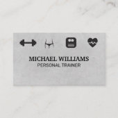 フィットネスロゴ | パーソナルトレーナー 名刺 (正面)
